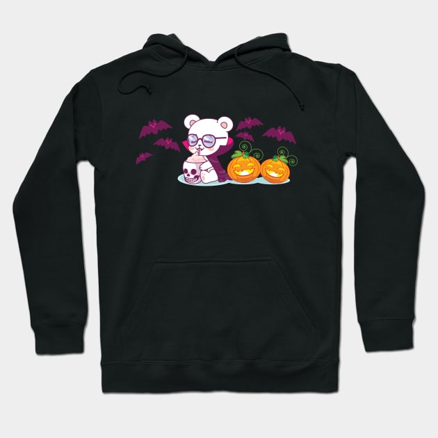 Spooky Bear Vampire Hoodie by cocorf